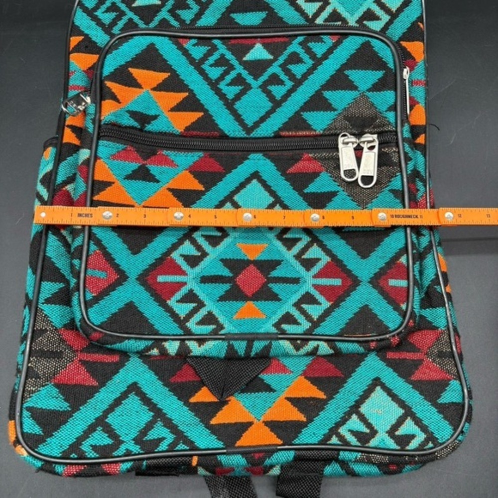 El Paso Saddle Blanket Co Southwestern Navajo Print Backpack 70% Acrylic - Picture 14 of 16